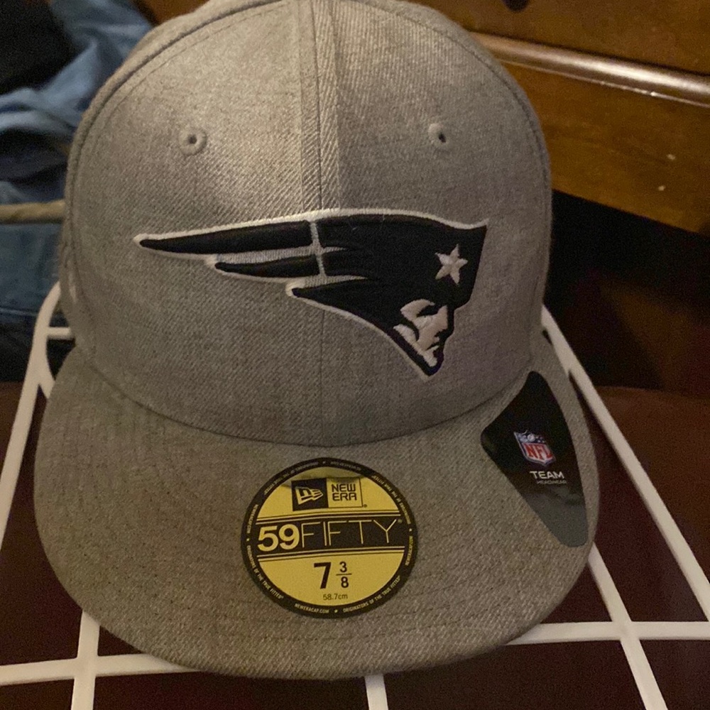 Gray Patriots signed hat